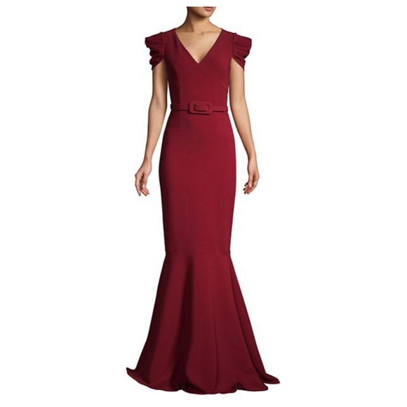 Michael Kors Collection Cap Sleeve Mermaid Gown - Picture 1 of 14